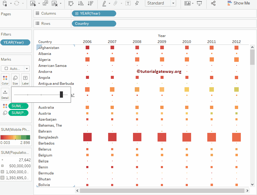 Change Highlight Table Block Size