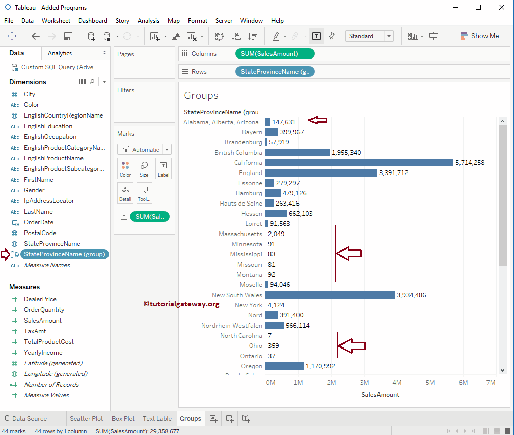 How to Edit Tableau Group 1