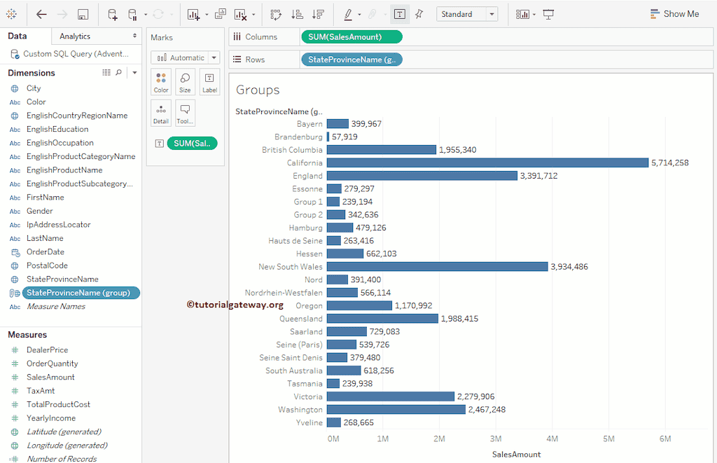 How to Edit Tableau Group 14