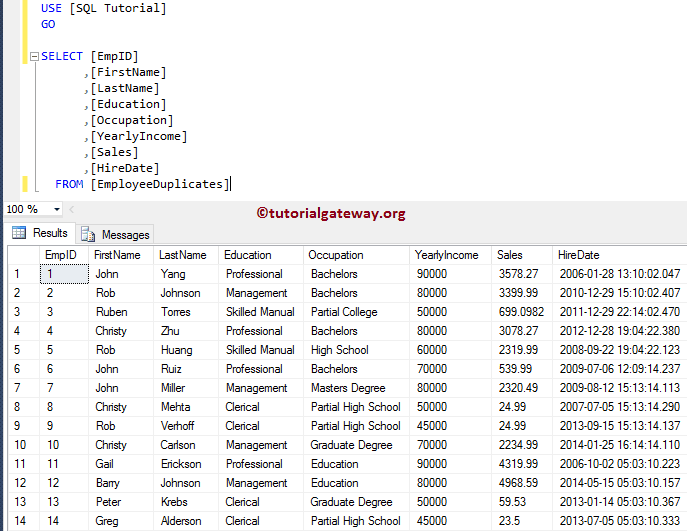 How to Swap Column Values using update