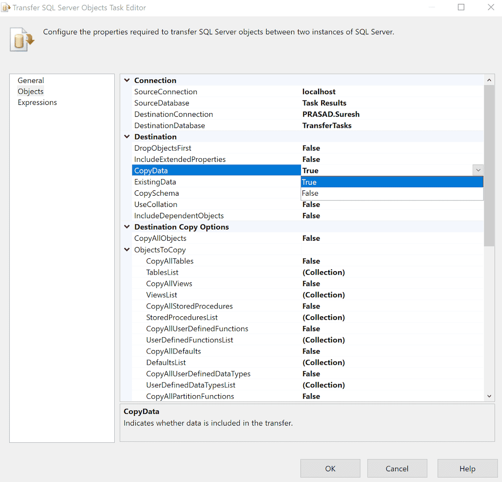 Copy Data Along with Structure