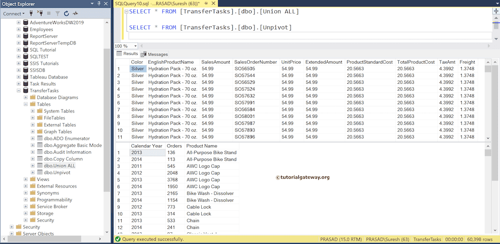 Data Flow Task to Copy Tables from one Instance to AnotherResult