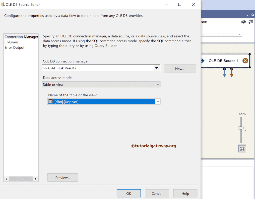 Select Second Source Table