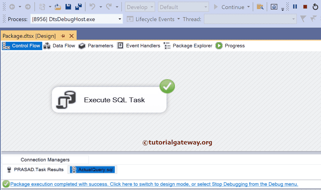 Run SSIS Execute SQL Task using File Connection