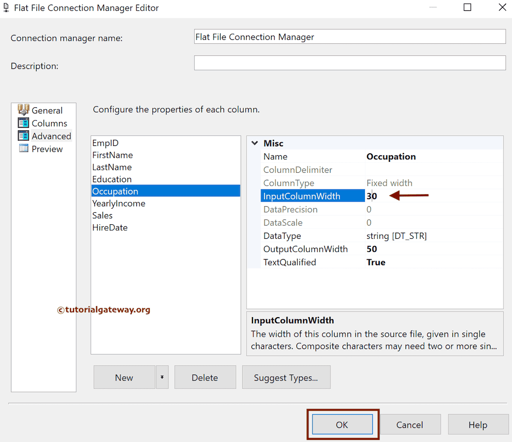SSIS Export SQL Data to Ragged Right Fixed Width Flat File 9