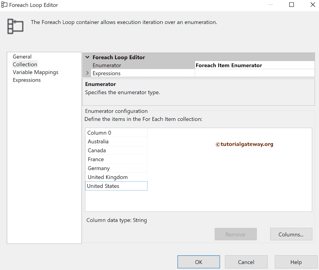 Add Countries to Column Values