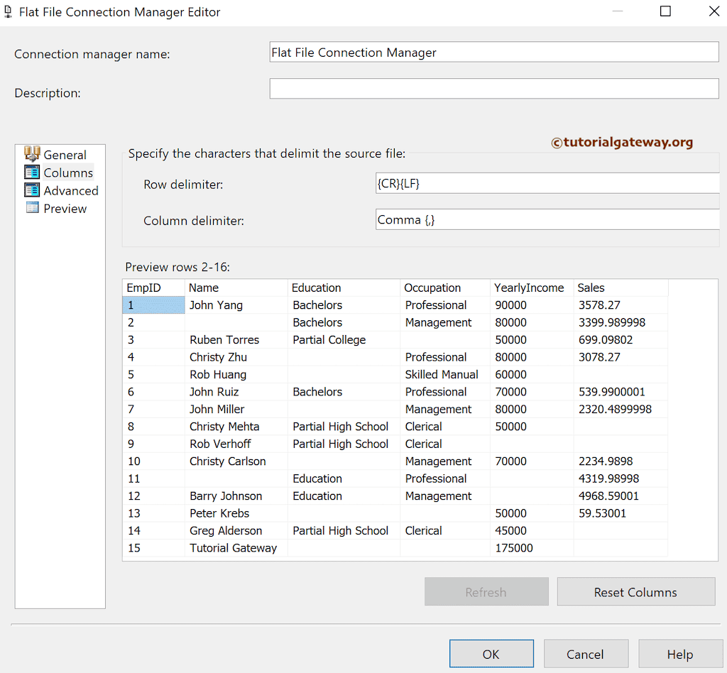 Load Flat File Blank spaces as Nulls 6