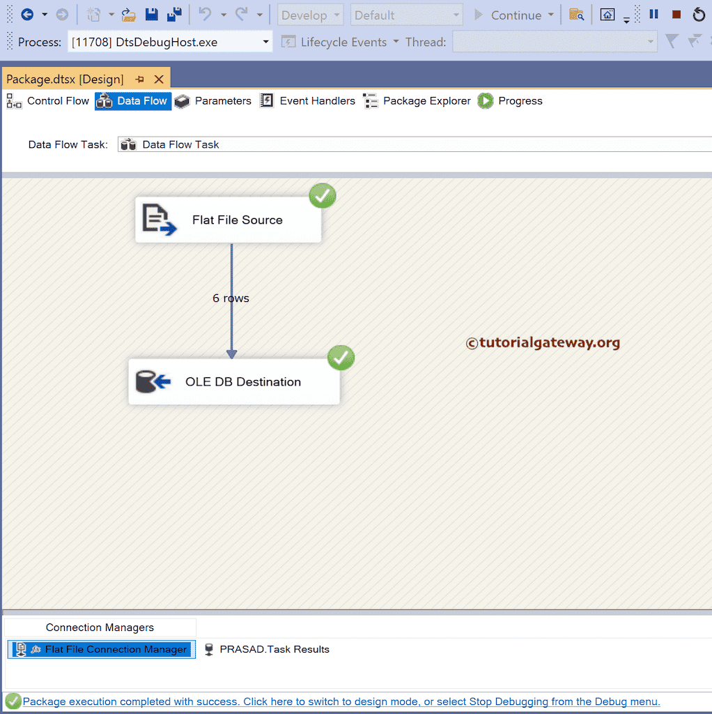 Run SSIS Load Multiple Flat Files to SQL Server Package