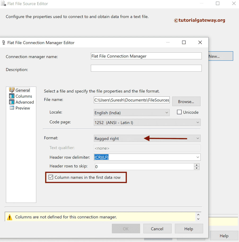 Change Default Format to Ragged Right