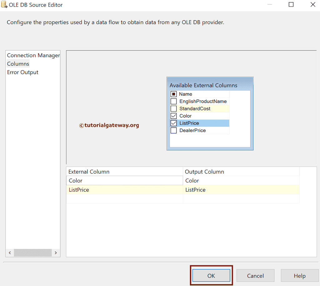 Select Required Columns