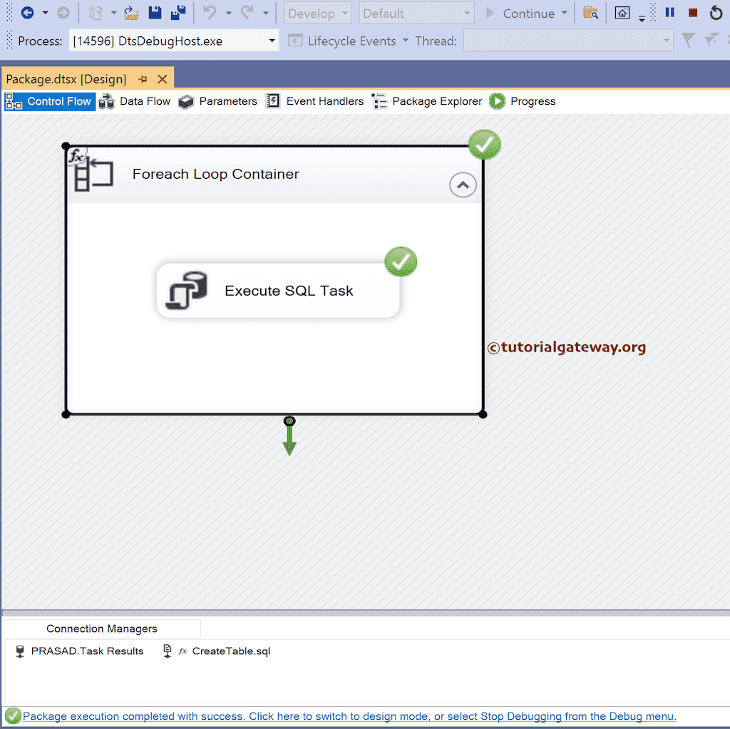 Run SSIS Execute SQL Task to run Multiple Query Files Package