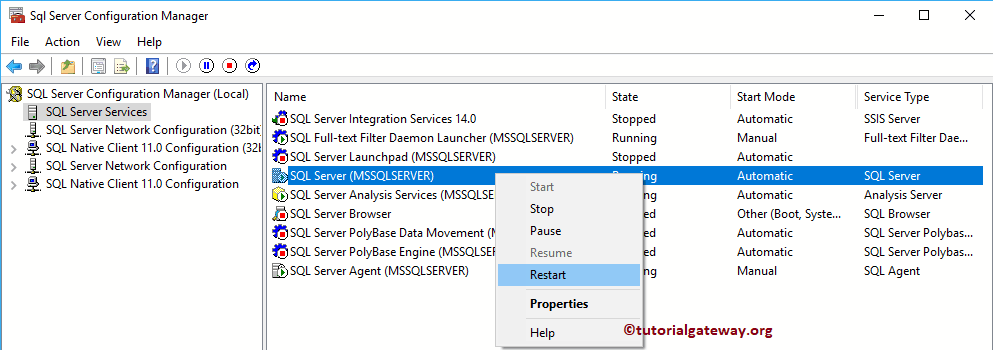 Restart the Service 2