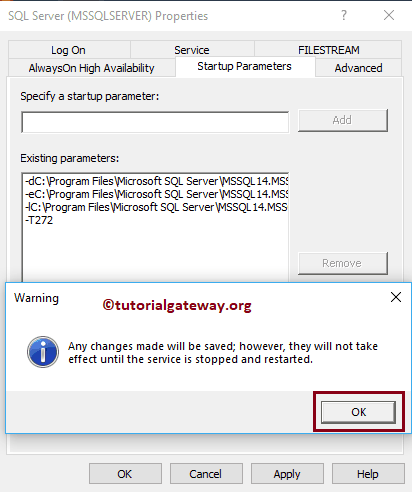 Click OK to apply changes 7