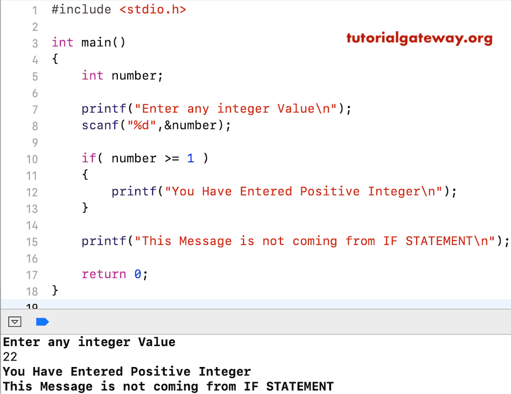 If Statement Example 2