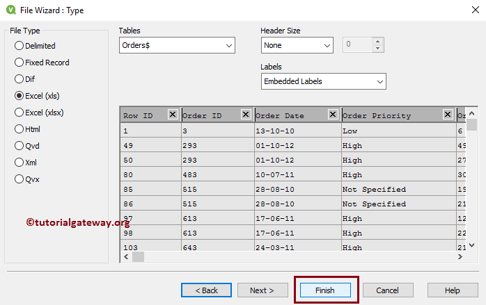Import Data From Excel to QlikView 8