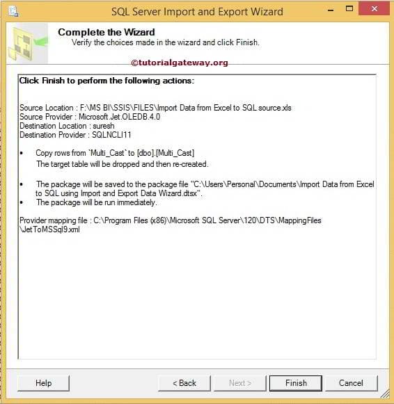Click the Finish button 13