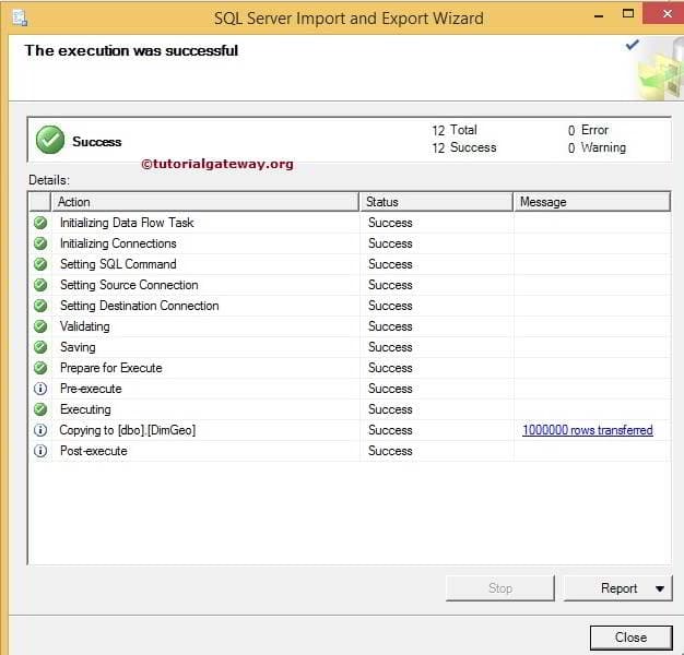 SSIS Import Data from Flat File to SQL Table Using Import and Export Data Wizard 16