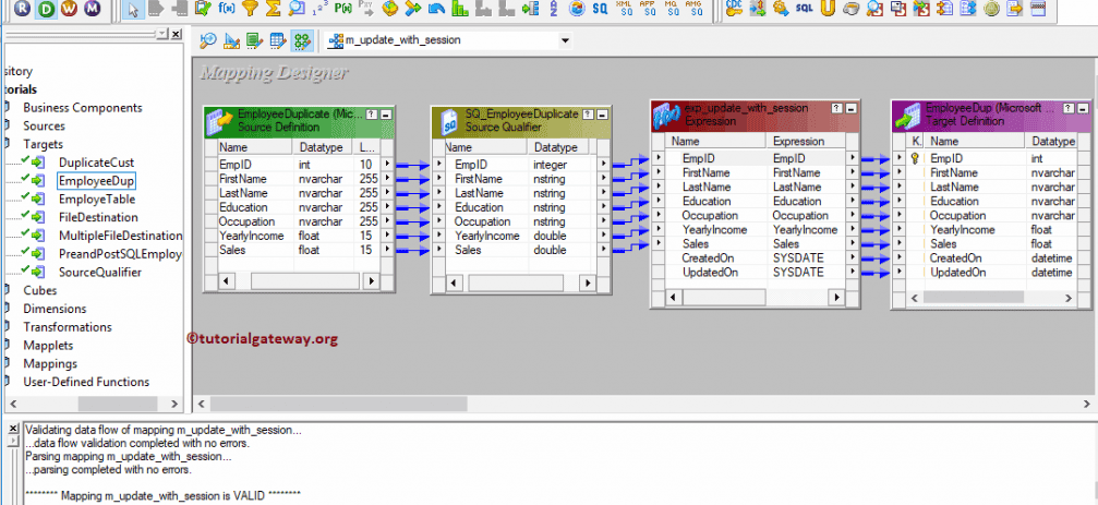 Informatica Update Strategy using Session Properties 12