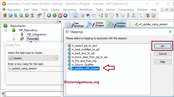 Informatica Update Strategy using Session Properties 16