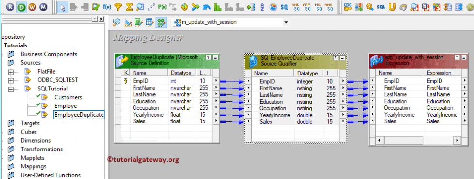 Informatica Update Strategy using Session Properties 7