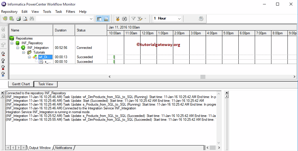 Informatica Workflow 10