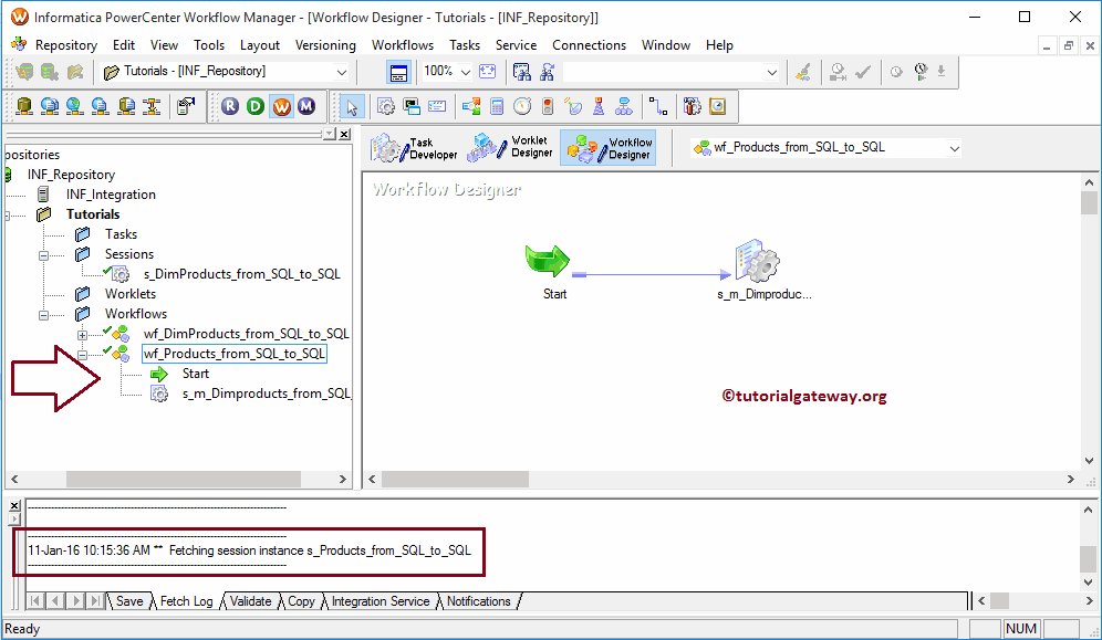 Informatica Workflow using Wizard 8