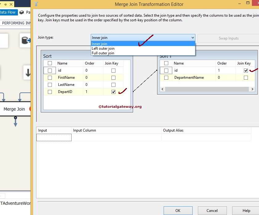 Inner Join Using Merge Join Transformation in SSIS 11