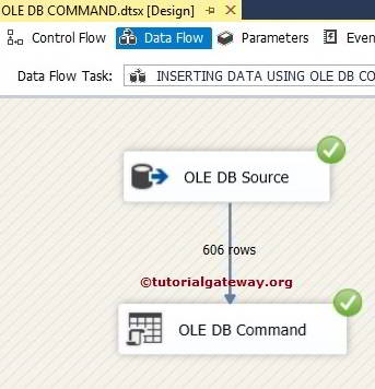 Inserting Data Using OLE DB Command Transformation in SSIS 10