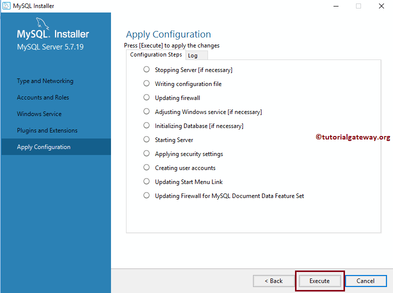 Click Execute button 22