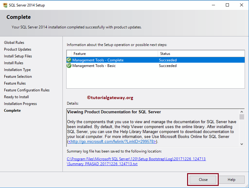 Click the Close button 10