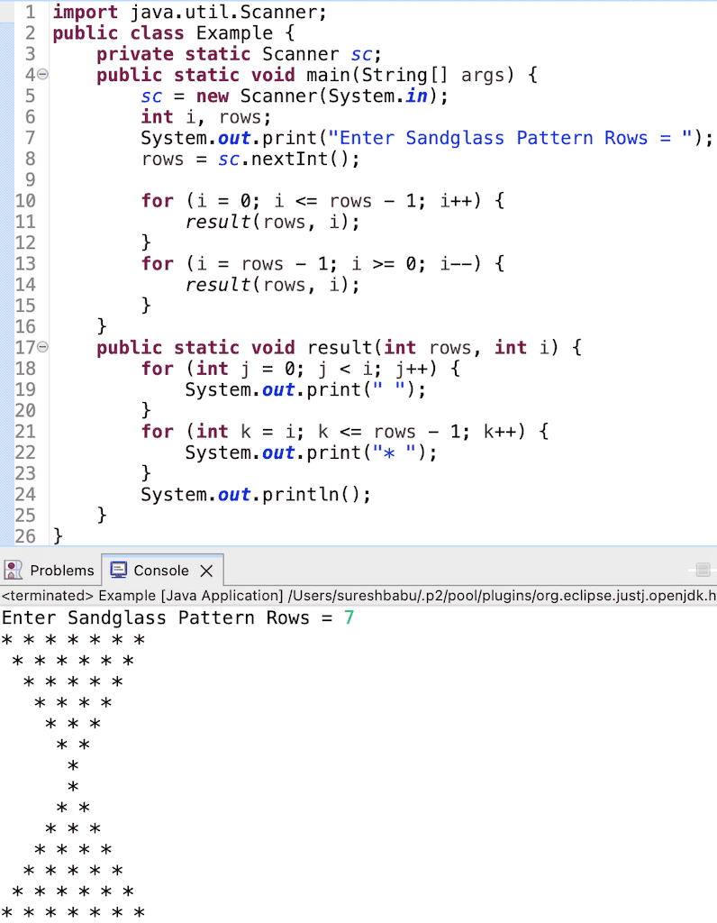 Java Star Pattern Programs