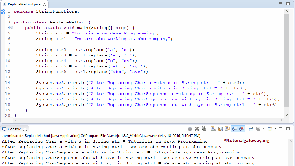 String Replace Function 1