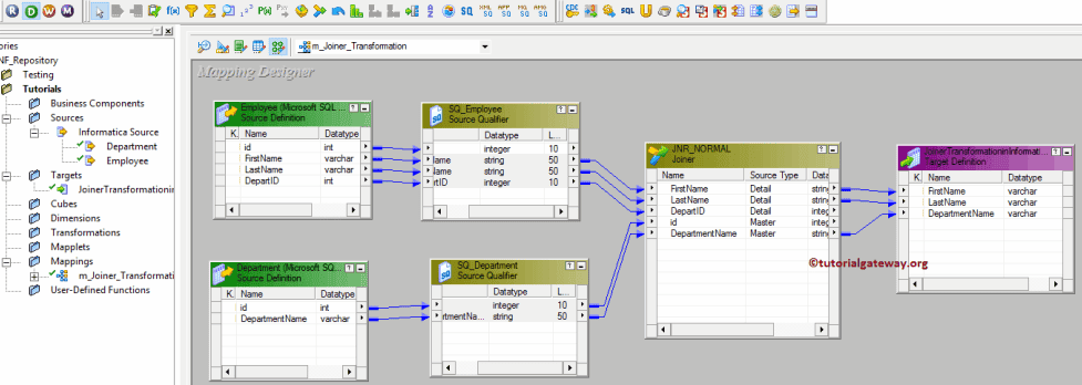 Joiner Transformation in Informatica 13