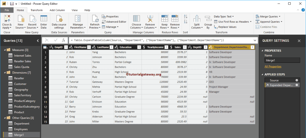 Joins in Power BI 14