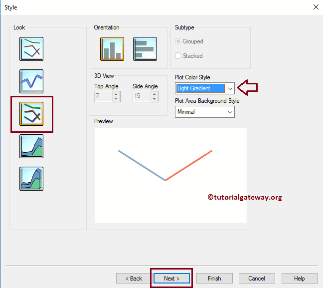 Choose the Plot Color Style 10