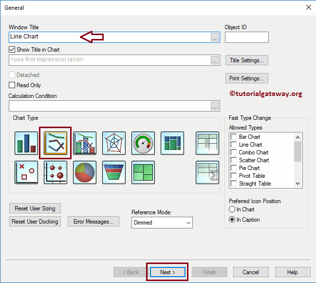 Line Chart in QlikView 5
