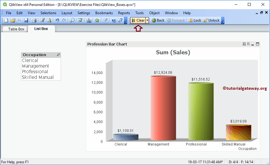 List Box in QlikView 12