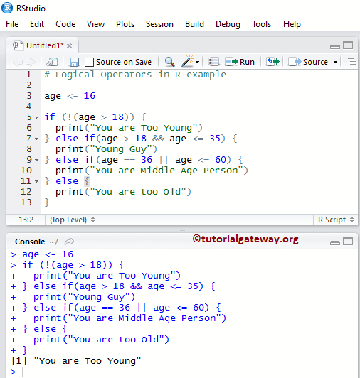 Logical Operators in R Programming 1