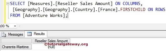 MDX FIRSTCHILD FUNCTION 1