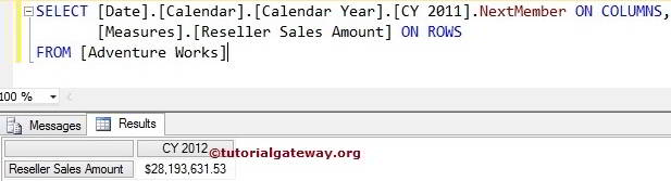 MDX NEXTMEMBER FUNCTION 1