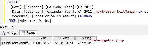 MDX NEXTMEMBER FUNCTION 3