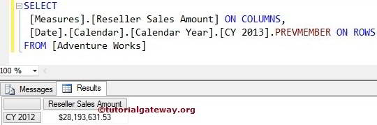 MDX PREVMEMBER FUNCTION 1