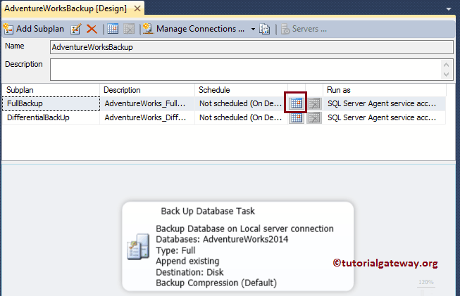 Maintenance Plan Schedule Job 20