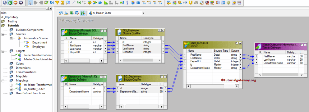 Master Outer Join in Informatica 10