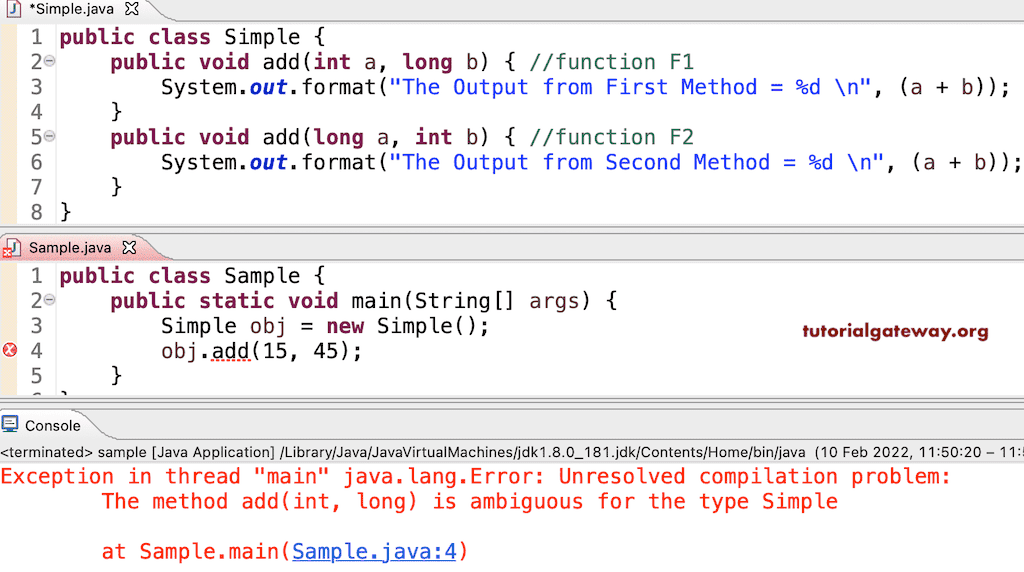 Method Overloading 5