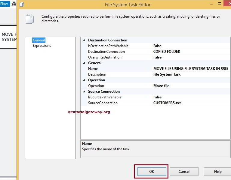 Move File Using File System Task in SSIS 10