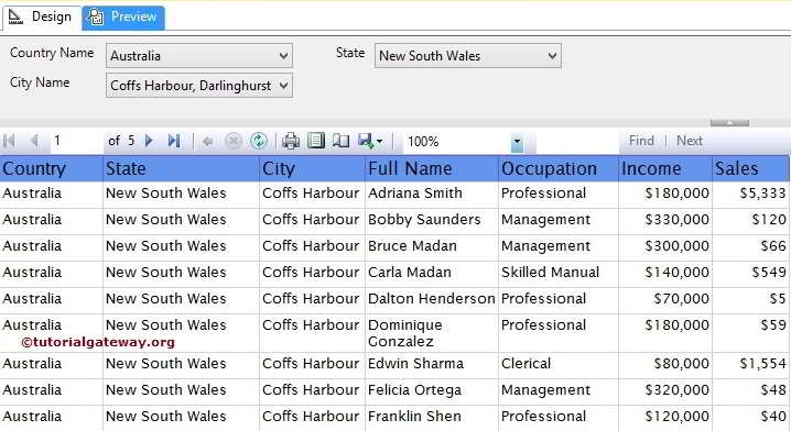 SSRS Multiple parameters 10