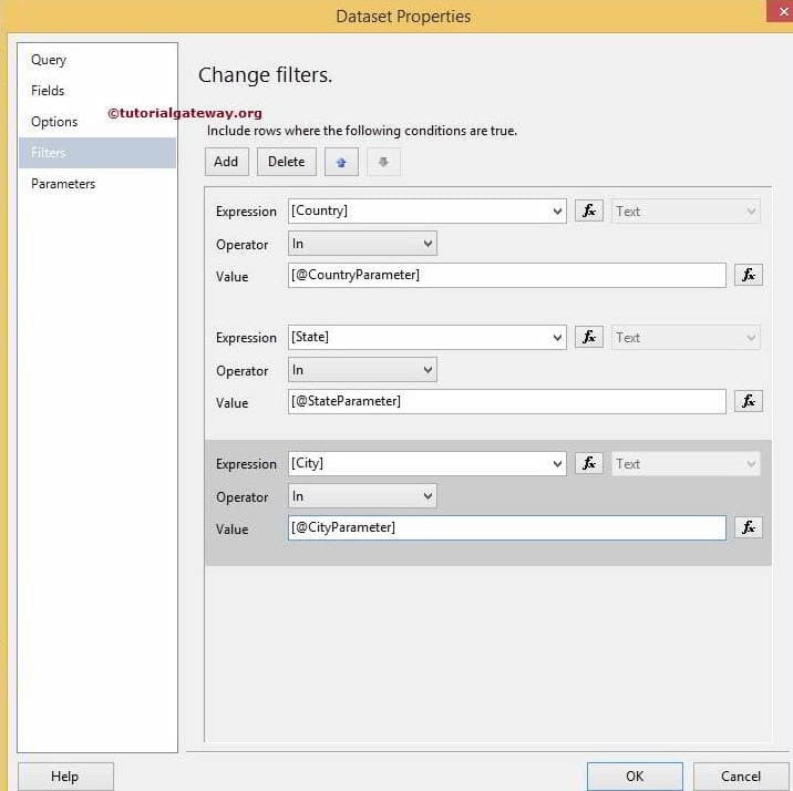 Filters using Multiple parameters 7