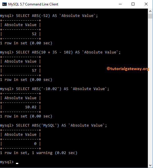 ABS Function Example 2