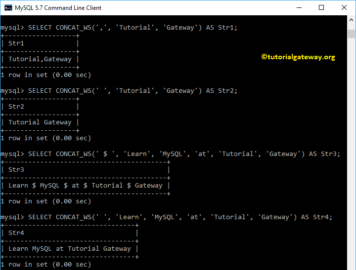 Concat_ws Function Example 1
